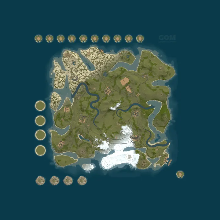 Map of GOM 25x PVE Grumpy Old Man Bi-Weekly |Kits|Skins|BackPack|Shop|