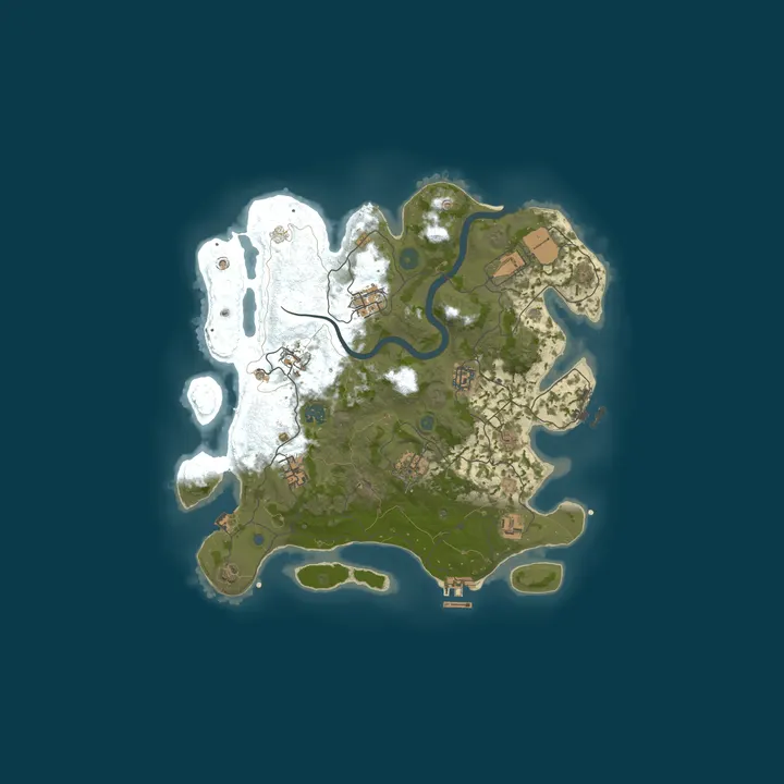 Map of A Shockbyte Rust Server