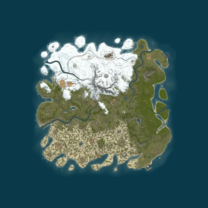 Map of GCSA Rust Server