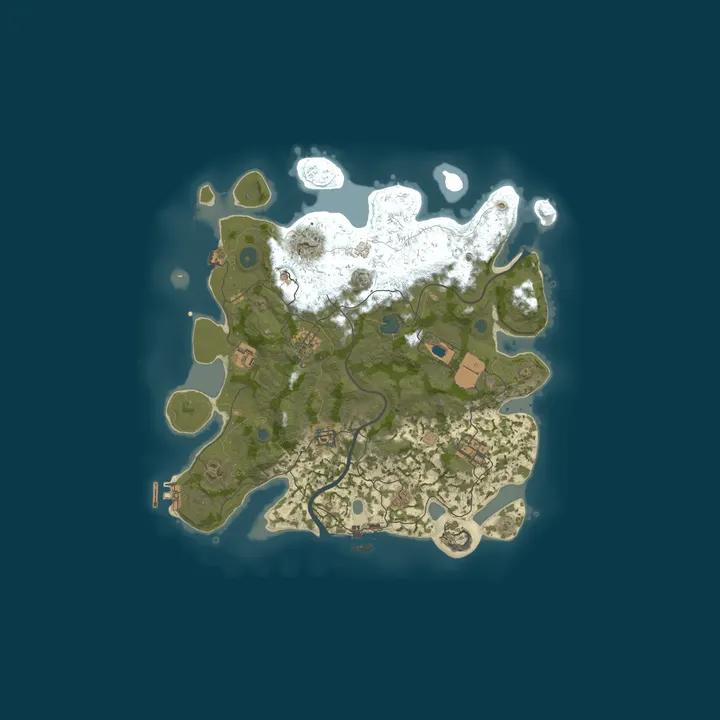 Map of GLORY.RUST 2X • RU • Modded • NoLimit • Kits | Вайп