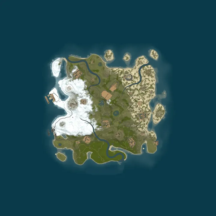 Map of PARADISE RUST #1 [ X1000 | BATTLEFILD | NOLIMIT | KITS | PVP ]