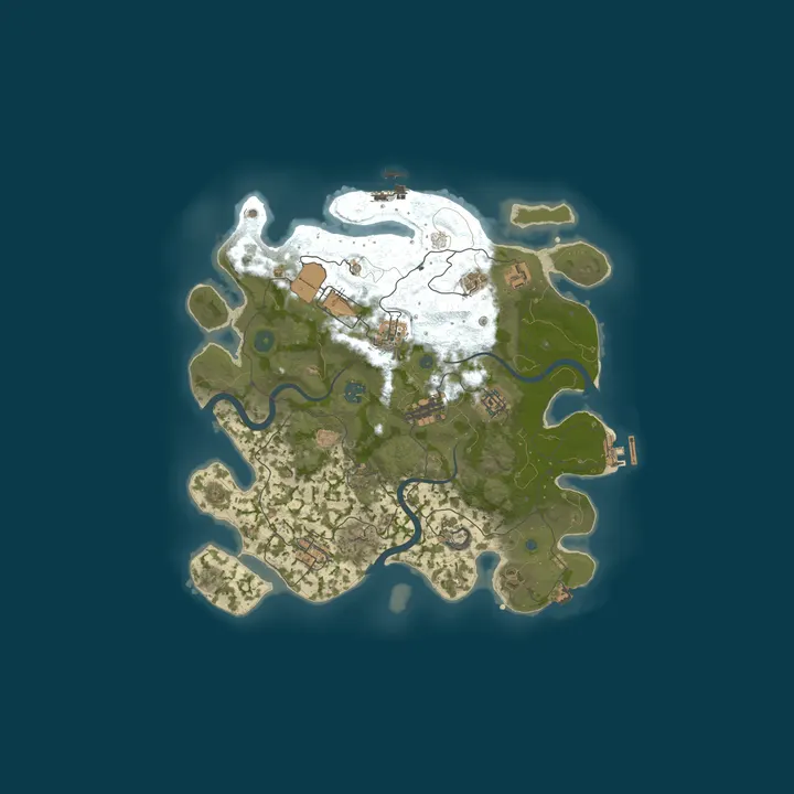 Map of [EU] Rust For All | No Group Limit | Active Admins