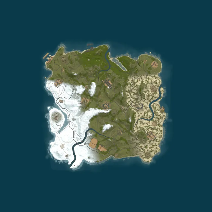 Map of Reddit.com/r/PlayRust - EU Small