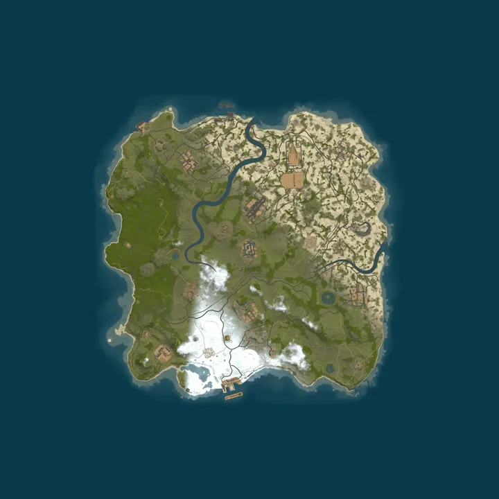 Map of Rustko US Vanilla | Solo/Duo/Trio/Quad | Biweekly WIPE 10/15