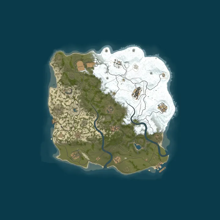 Map of WEREWOLF GAMING.CO 5x Solo/Duo/Trio/Quad/Max 5|TP|Lootx5|WIPED