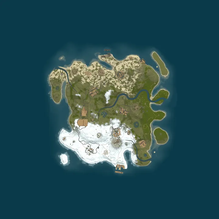 Map of Sakura Rusti Server
