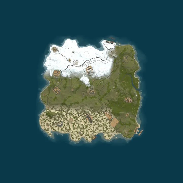 Map of WARBANDITS.GG EU 5X |Solo/Duo/Trio/Quad|Loot+|TP|Kits|x5 JUST W