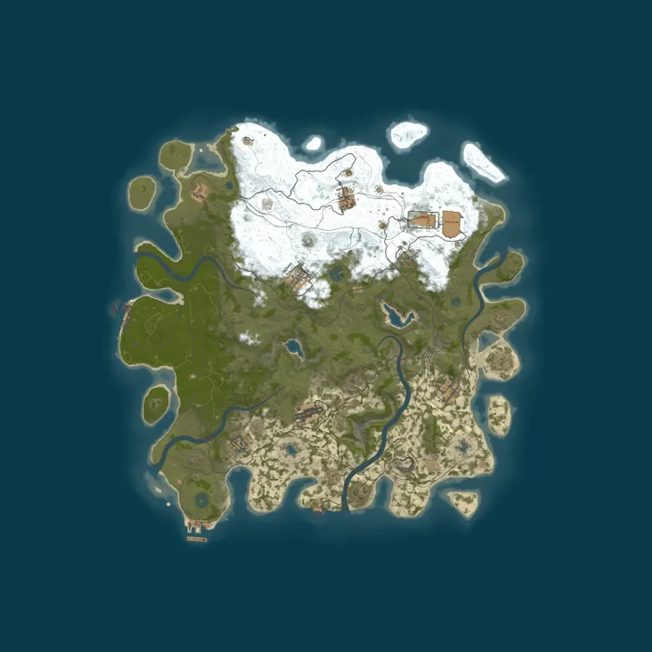 Map of CHILL & PLAY | 2X | PvPvE | MONTHLY