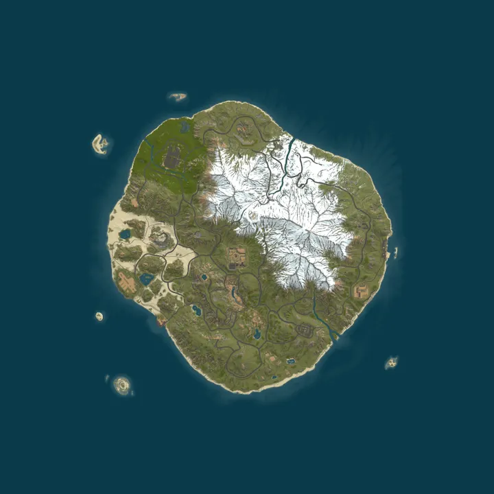Map of [GER] Rust-RP / PVE | Open World Server